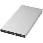 Plate 8000 mAh Aluminium-Powerbank Silber