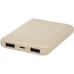 Asama 5000 mAh Powerbank aus Weizenstroh Beige