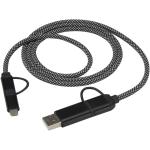 SMART 65 W, 100 cm, RCS-zertifiziertes magnetisches 5-in-1-Ladekabel Schwarz