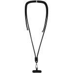 Vega verstellbares, recyceltes Smartphone Lanyard Schwarz