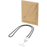 Ion 65W 5-in-1 recycled plastic lanyard charging cable White