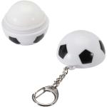 Rami football-shaped vanilla lip balm with SPF 15 and keychain Black