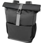 Aqua 15" GRS recycled water resistant roll-top bike bag 20L Black