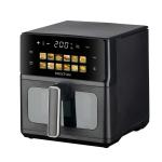Prixton Cook Organics 6L Doppel Heizluftfritteuse Schwarz