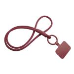 Tubyard Lanyard mit Telefonhalterung und elastischem Band Bordeaux