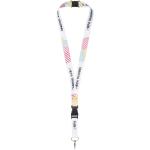 Balta Sublimation Lanyard mit Schnapp- und Sicherheitsverschluss, schwarz/weiss Schwarz/weiss | 10mm