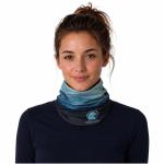Lara sublimation multi-scarf with fleece layer and hems Graphite