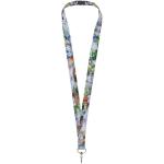 Addie recycled PET lanyard - double side sublimation, white White | 10mm