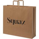 Kraftpapiertasche 90-100 g/m² mit flachen Griffen – 49,5 × 14 × 44 cm Natur