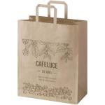 Kraft 80–90 g/m² Papiertasche mit flachen Griffen – 32 × 17 × 39 cm Natur