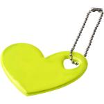 RFX™ H-12 heart reflective PVC hanger Neon yellow