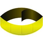 RFX™ 43.5 cm reflective PVC band Neon yellow