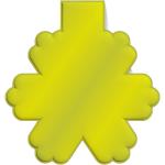 RFX™ M-10 snowflake reflective PVC magnet Neon yellow