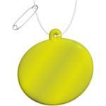 RFX™ H-09 oval reflective PVC hanger Neon yellow