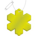 RFX™ H-10 snowflake reflective PVC hanger Neon yellow