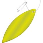 RFX™ H-12 ellipse reflective PVC hanger Neon yellow