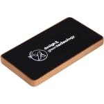SCX.design P35 5.000 mAh Powerbank aus Holz mit Leuchtlogo Bambus