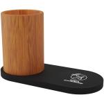 SCX.design W17 10W light-up logo wireless charging pad and bamboo pencil holder Bamboo