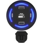 SCX.design H11 light-up logo smart home charger Black