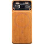 SCX.design P48 10.000 mAh magnetische 15W Powerbank aus Holz mit Leuchtlogo Bambus