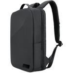 SCX.design L12  Shield Rucksack mit eingebauter 10.000 mAh Powerbank und 3-in-1 Ladekabel Schwarz