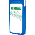 mykit, first aid, kit, festival, party Blau