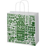 Kraftpapiertasche 120 g/m² mit gedrehten Griffen – 31 × 12 × 31 cm 