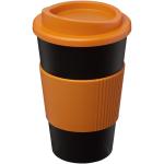 Americano® 350 ml insulated tumbler with grip Black/gold
