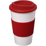 Americano® 350 ml insulated tumbler with grip White/red