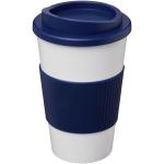 Americano® 350 ml insulated tumbler with grip White/blue