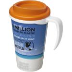 Brite-Americano® grande 350 ml insulated mug White/orange