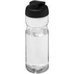 H2O Active® Base 650 ml flip lid sport bottle Transparent black