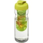 H2O Active® Base 650 ml flip lid sport bottle & infuser Lime