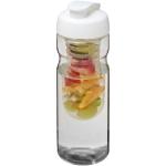 H2O Active® Base 650 ml flip lid sport bottle & infuser Transparent white