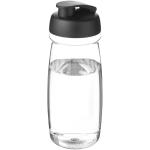 H2O Active® Pulse 600 ml Sportflasche mit Klappdeckel Transparent schwarz
