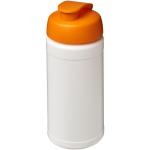 Baseline® Plus 500 ml flip lid sport bottle White/orange