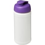 Baseline® Plus 500 ml Sportflasche mit Klappdeckel Weiß/lila