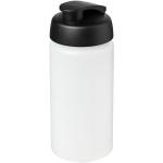 Baseline® Plus grip 500 ml Sportflasche mit Klappdeckel Transparent schwarz