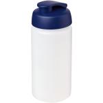 Baseline® Plus grip 500 ml Sportflasche mit Klappdeckel Transparent blau