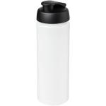 Baseline® Plus grip 750 ml Sportflasche mit Klappdeckel Transparent schwarz