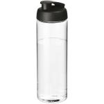 H2O Active® Vibe 850 ml flip lid sport bottle Transparent black