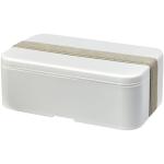 MIYO Renew single layer lunch box, ivory white Ivory white, pebble gray