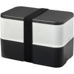 MIYO Renew Doppel-Lunchbox, Granitfarben, Elfenbeinweiß Granitfarben, Elfenbeinweiß, Schwarz