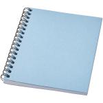 Desk-Mate® A6 farbiges Notizbuch mit Spiralbindung Hellblau