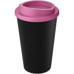Americano® Eco 350 ml recycled tumbler, black Black, pink