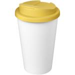 Americano® Eco 350 ml recycled tumbler with spill-proof lid Yellow