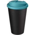 Americano® Eco 350 ml recycled tumbler with spill-proof lid Blue/black