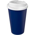 Americano® Eco 350 ml recycled tumbler with spill-proof lid Blue/white