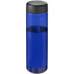 H2O Active® Vibe 850 ml Sportflasche mit Drehdeckel, blau Blau,schwarz