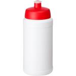 Baseline 500 ml recycled sport bottle White/red